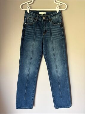 Risen Front Seam Women’s Denim Straight Leg Jeans